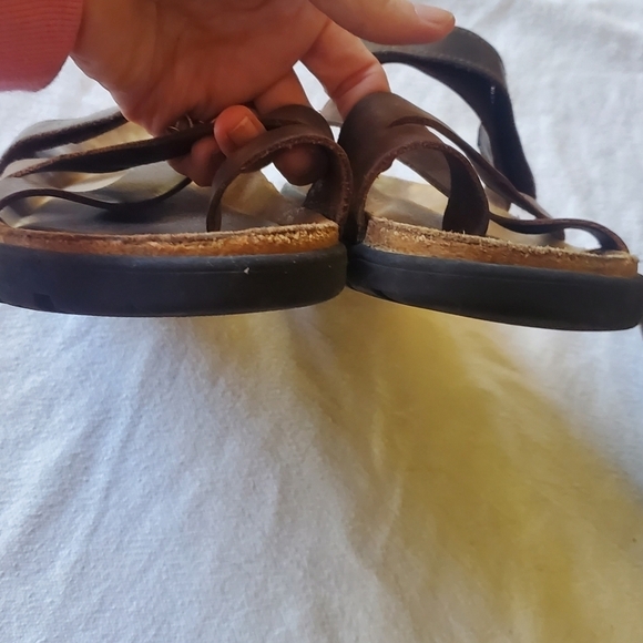 NAOT Adjustable Strap Brown Toe Hold Sz. 41 (8-8.5M/W10) Sandals - Picture 6 of 9